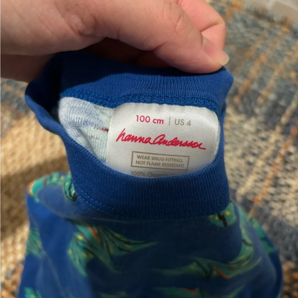 Hanna Andersson 2 Piece Pajama Set Size 100 - Picture 2 of 2